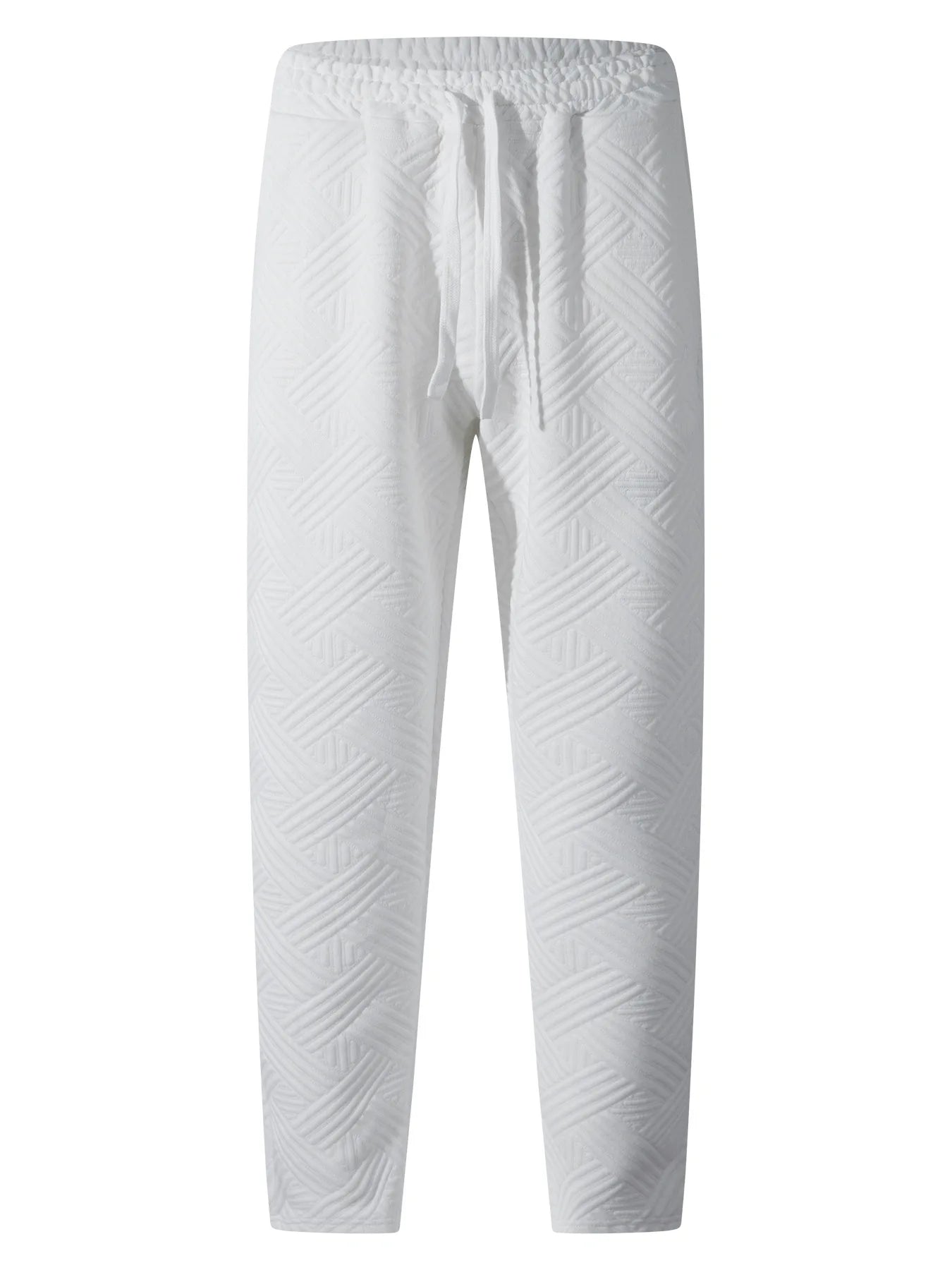 casual  jacquard elastic trousers