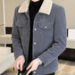 Thick Corduroy Men's Coats Winter Fleeced