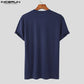 New Men Knitted O-Neck Well Fitting T-shirts - JELESACK