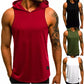 Hooded Men's Tank Tops Sleeveless - JELESACK