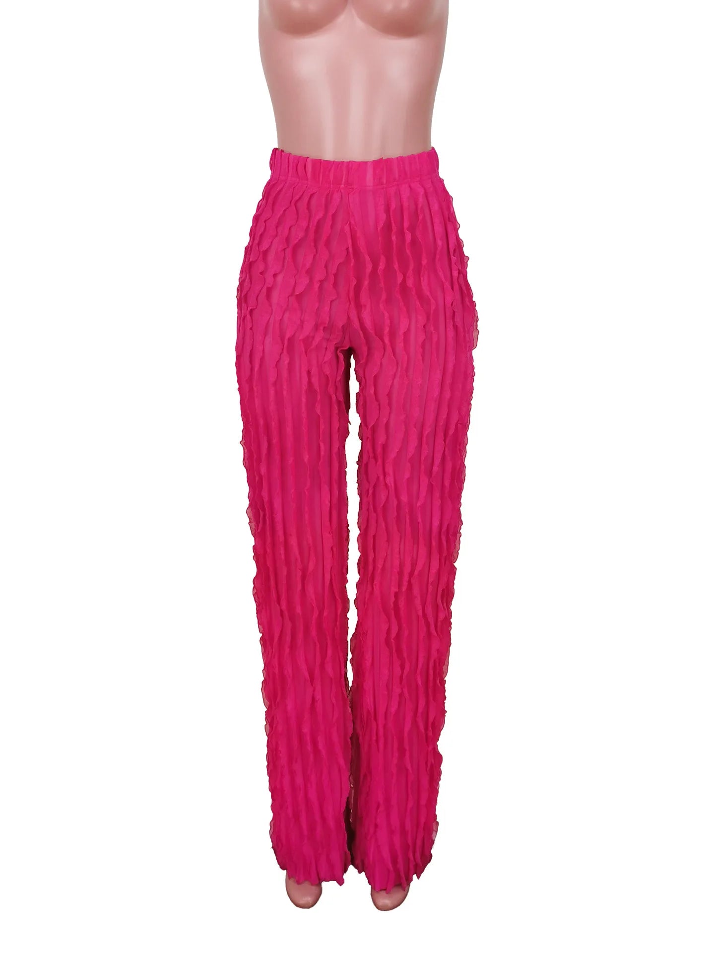Ruffles Straight  pants