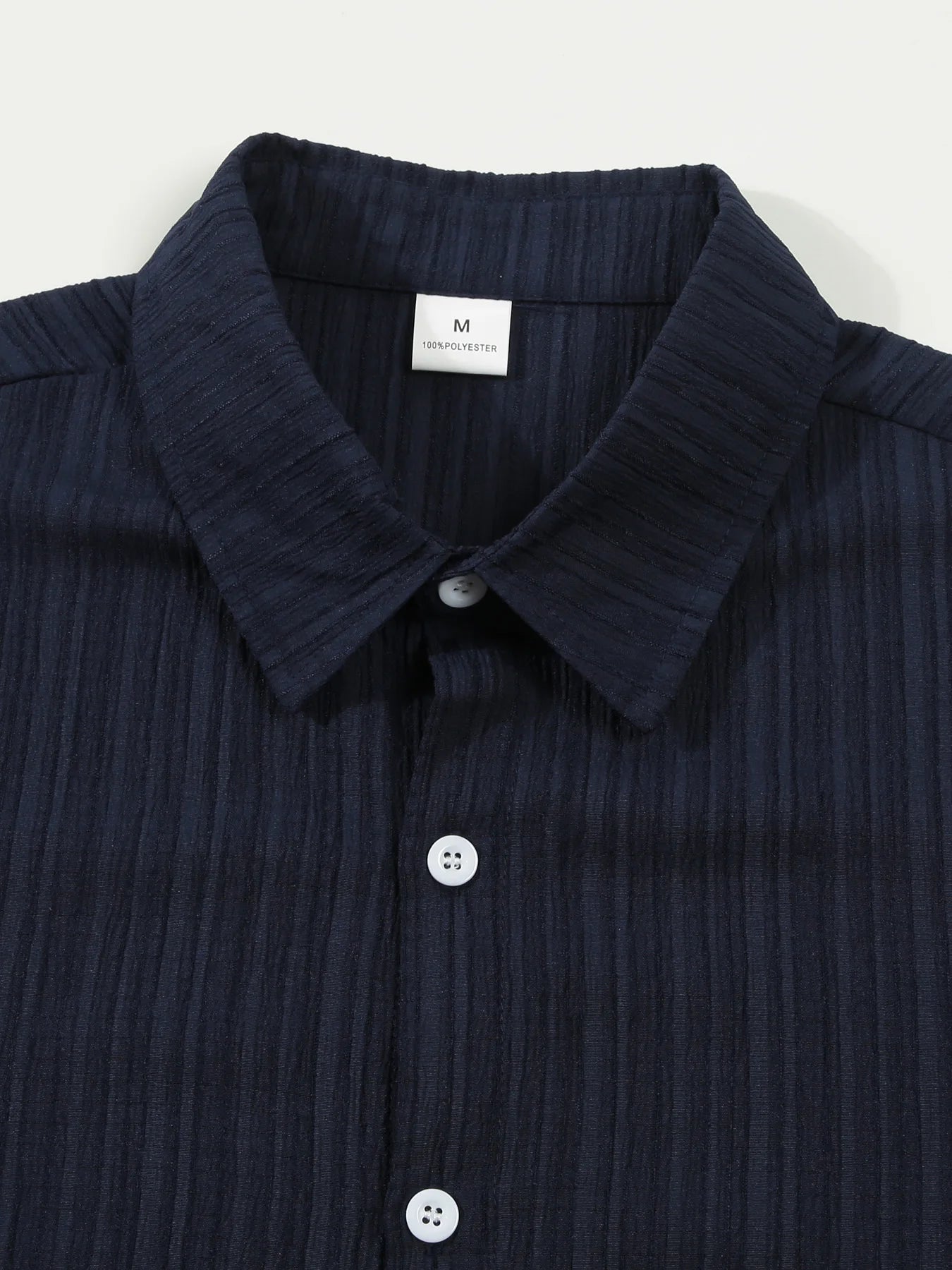 men's shirt set solid colour