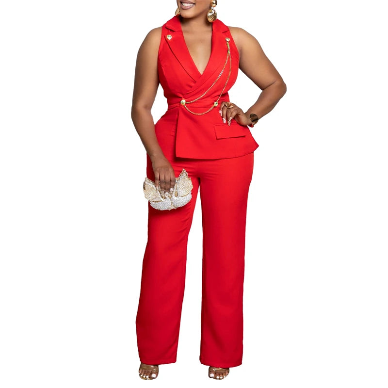 Elegant Blazer Jumpsuits