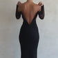 Mesh Strapless  Maxi Long Dress