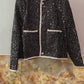 Jackets Sequin Silver Thick Tweed Classic Coat