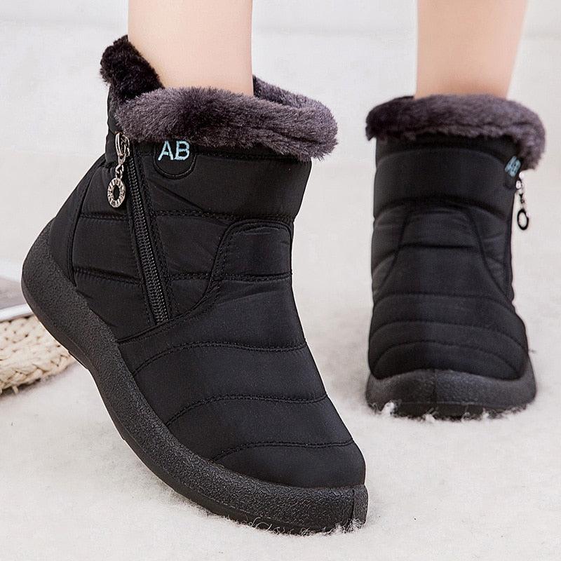 Women's Waterproof Snow Boots For Winter - JELESACK