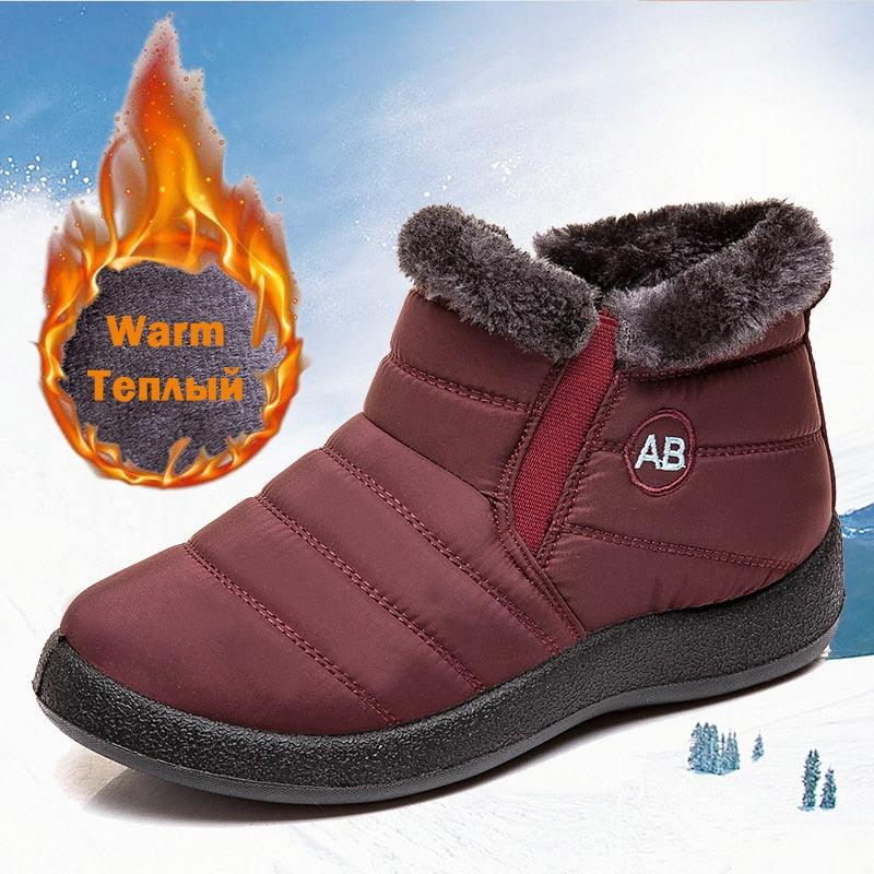 Women's Waterproof Snow Boots For Winter - JELESACK