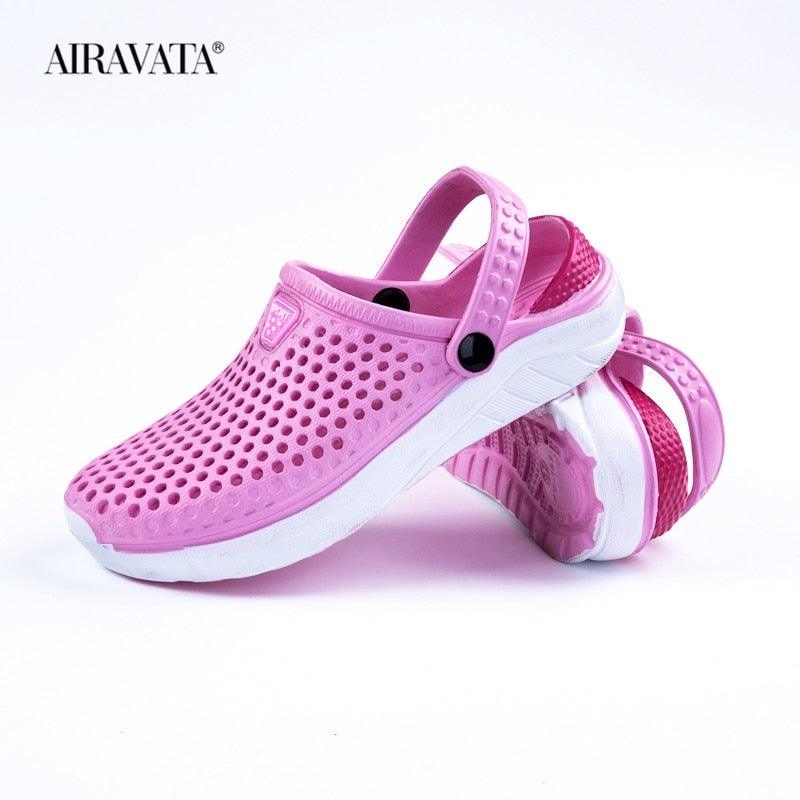 Unisex Summer Beach Clogs/Crocs Flat Anti-Slip Flip Flops. - JELESACK