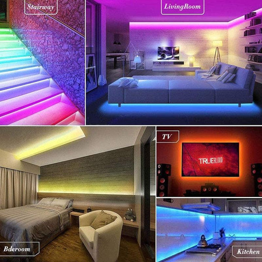 LED Strip 1M-30M 5050 RGB Bluetooth USB Infrared Remote Control Flexible Light - JELESACK