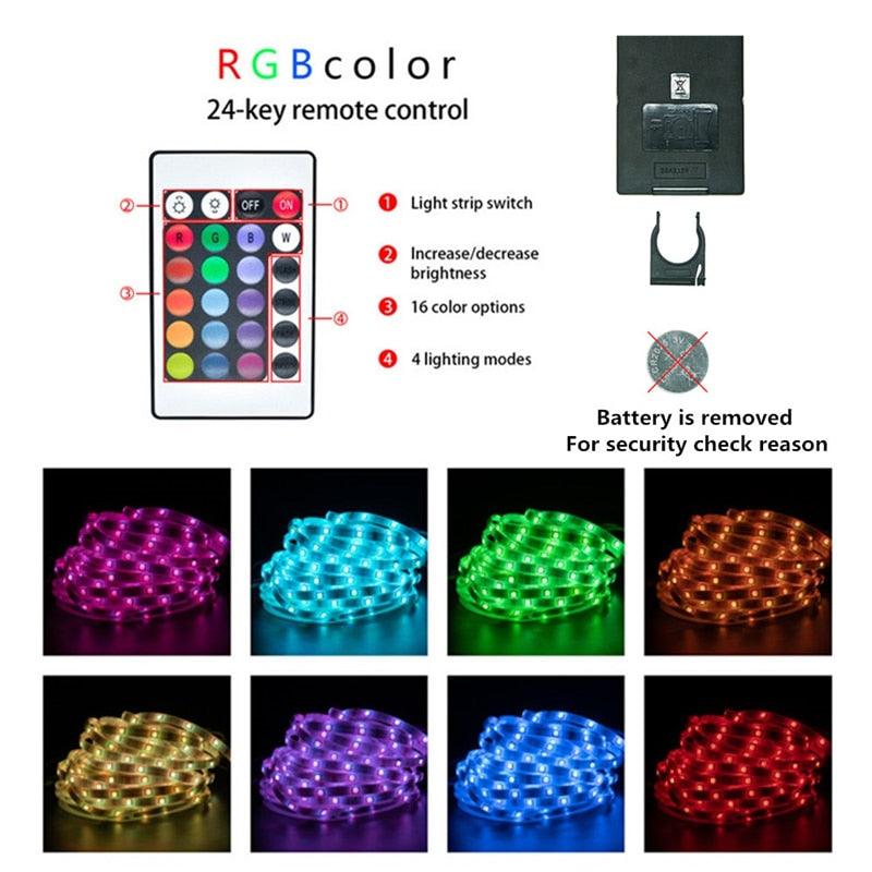 LED Strip 1M-30M 5050 RGB Bluetooth USB Infrared Remote Control Flexible Light - JELESACK