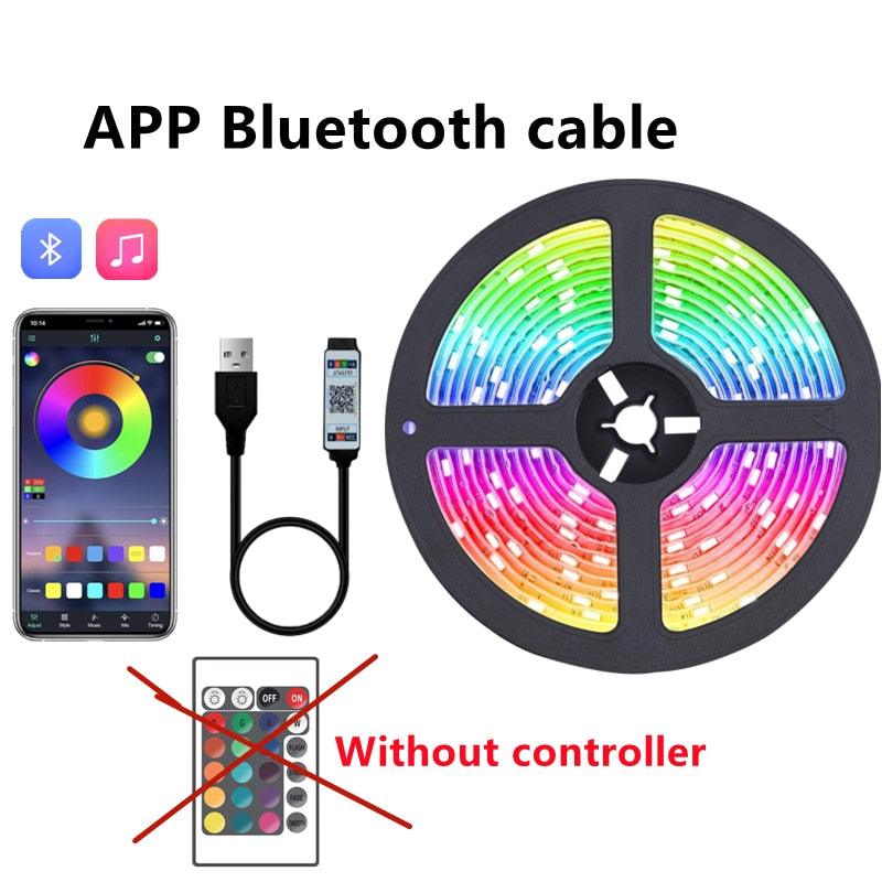 LED Strip 1M-30M 5050 RGB Bluetooth USB Infrared Remote Control Flexible Light - JELESACK